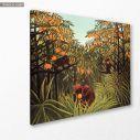 Canvas print  Apes in the orange grove, Rousseau H, side