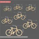 Wooden bicycle decorative figure