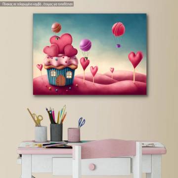 Kids canvas print Sweet love