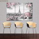 Canvas print Paris, Summer in Paris,  3 panels