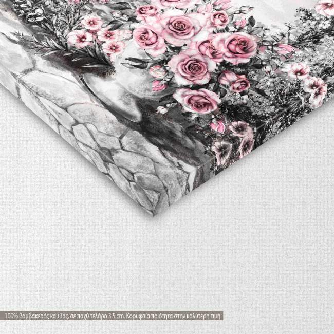 Πίνακας σε καμβά Παρίσι, Summer in Paris, τρίπτυχος, λεπτομέρεια