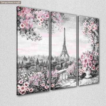 Canvas print Paris, Summer in Paris,  3 panels 2