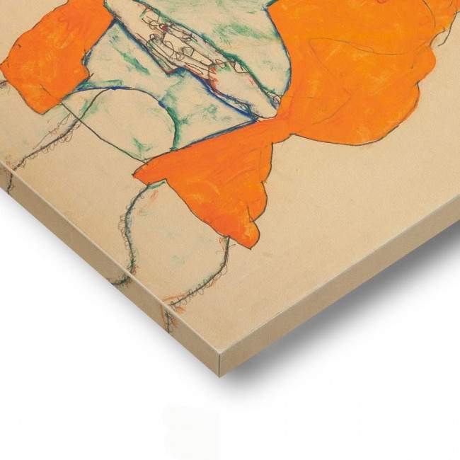 Canvas print Standing male figure self portrait, Schiele E, λεπτομέρεια