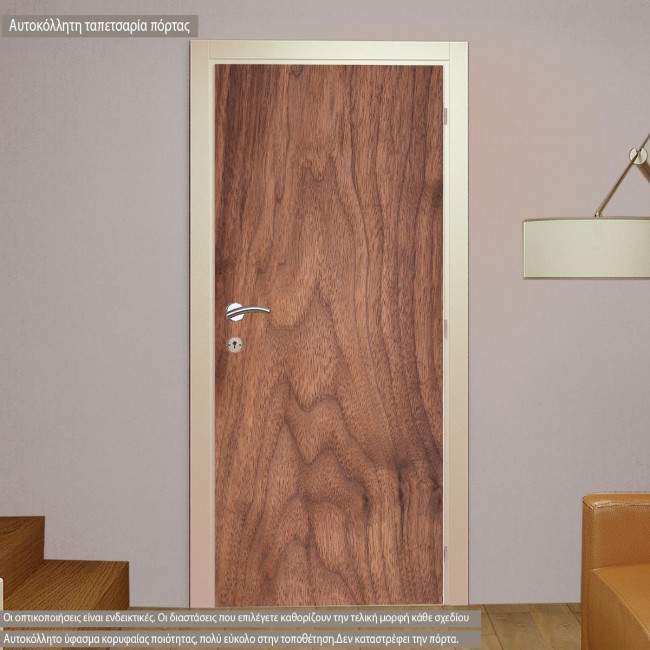 Door sticker Wood Walnut
