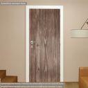 Door sticker Wood dark brown