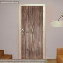 Door sticker Wood dark brown