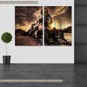 Canvas print two panels with your photo