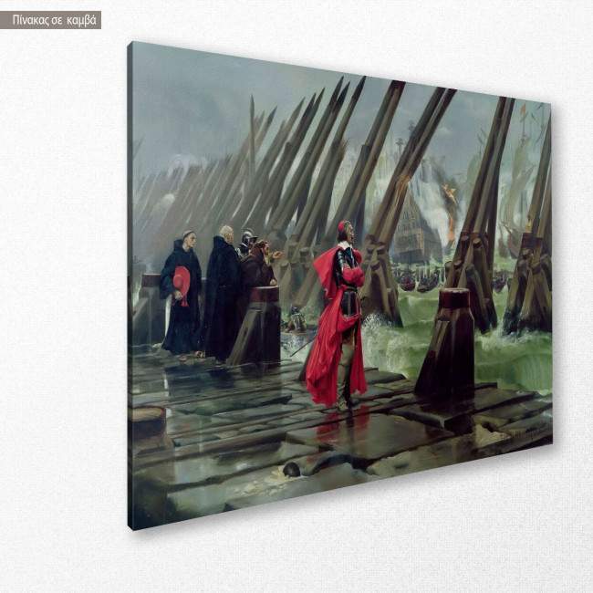 Canvas print Siege of la Rochelle, Motte H, side