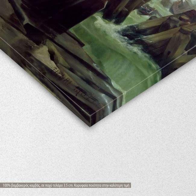 Πίνακας ζωγραφικής Siege of la Rochelle, Motte H, αντίγραφο σε καμβά, λεπτομέρεια