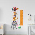 Wall stickers height measure, The Bremen Town Musicians 
