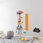 Wall stickers height measure, The Bremen Town Musicians 