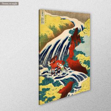 Canvas print Where Yoshitsune washed his horse Hokusai K. View 1 2