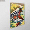 Canvas print Where Yoshitsune washed his horse, Hokusai K, side
