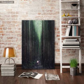 Canvas print  Walking path in bamboo forest, Japan