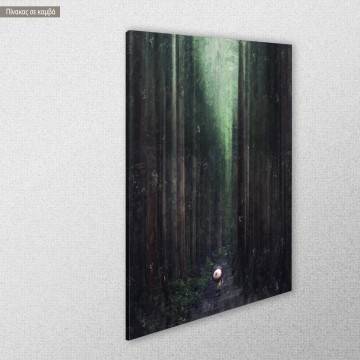 Canvas print  Walking path in bamboo forest Japan View 1 2