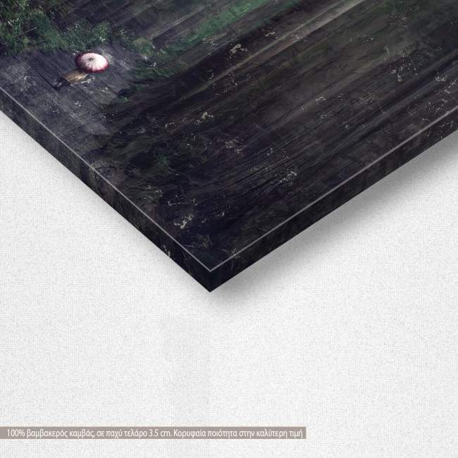 Canvas print  Walking path in bamboo forest, Japan, detail