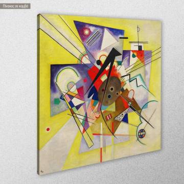 Canvas print Yellow accompaniment, Kandinsky W. 2