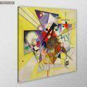 Πίνακας ζωγραφικής Yellow accompaniment, Kandinsky W. αντίγραφο σε καμβά, κοντινό