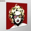 Πίνακας ζωγραφικής Marilyn in pop art, αντίγραφο σε καμβά, κοντινό