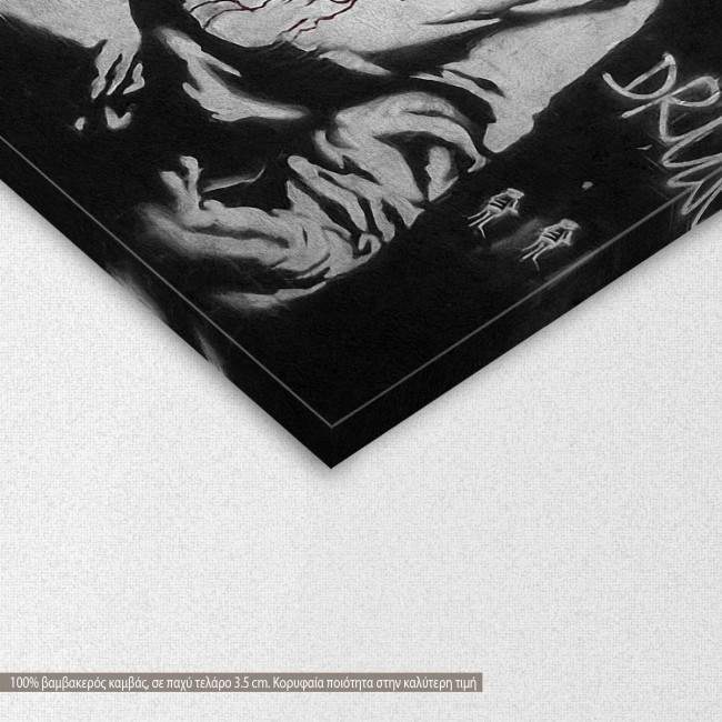 Πίνακας σε καμβά Incognito killer, Banksy, λεπτομέρεια