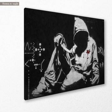 Canvas print Incognito killer Banksy Framed canvas View 1 2