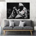 Canvas print Incognito killer, Banksy