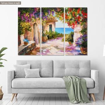 Canvas print There's always hope, 3 panels