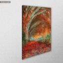 Canvas print Red autumn mixed media, side