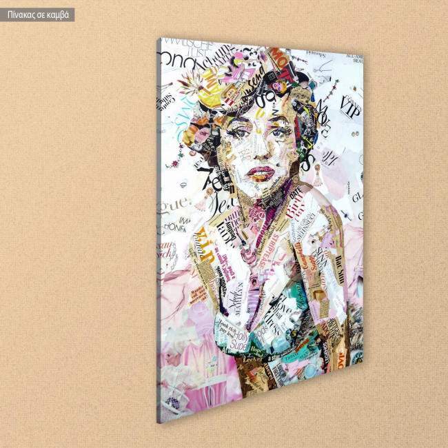 Canvas print Glam and glory vertical, side