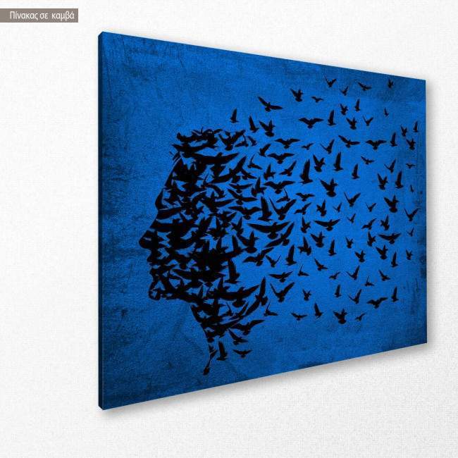 Canvas print Human spirit horizontal, side