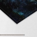 Canvas print Nebula and galaxy,  3 panels, detail