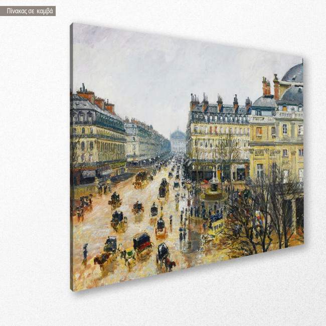 Πίνακας ζωγραφικής Plaza del Teatro, Pissarro C, αντίγραφο σε καμβά, κοντινό