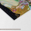 Canvas print Water serpents II, Klimt G, two panels, detail