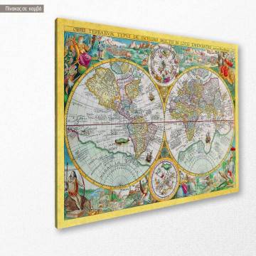 Canvas print World vintage map 2