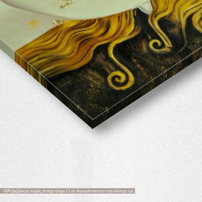 Canvas print Freya's tears, Klimt Gustav, detail