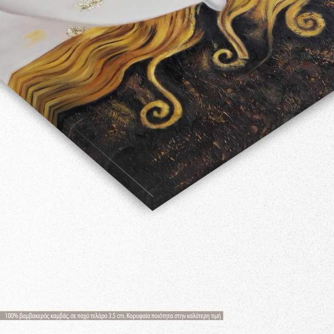 Canvas print Freya's tears, Klimt G, detail