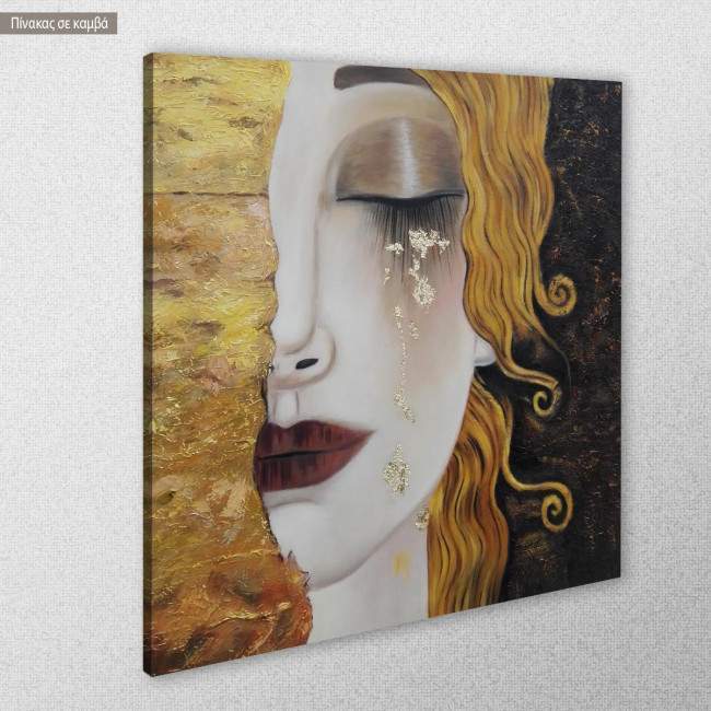 Πίνακας ζωγραφικής Freya's tears, Klimt G, αντίγραφο σε καμβά, κοντινό