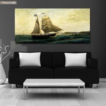 Canvas print Sailing boat, Volanakis