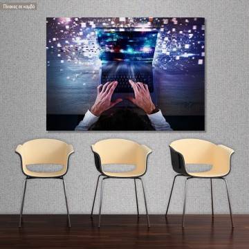 Πίνακας σε καμβά Internet connection concept