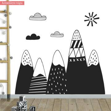 Kids wall stickers Mountains Scandinavian