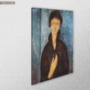Canvas print Die frau mit blauen augen, Modigliani A, side
