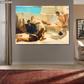 Πίνακας ζωγραφικής The women of A reading from Homer, Alma Tadema L, αντίγραφο σε καμβά