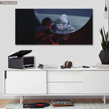 Canvas print Space talk, panoramic