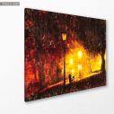 Canvas print  Light path painting, side