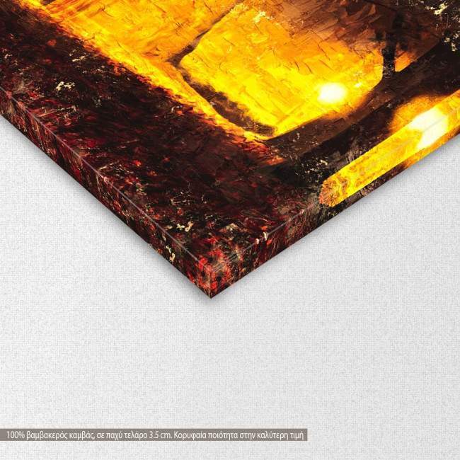 Canvas print  Light path painting, detail