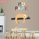 Kids wall stickers Sloth no panic