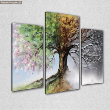 Canvas print Four season tree 2
