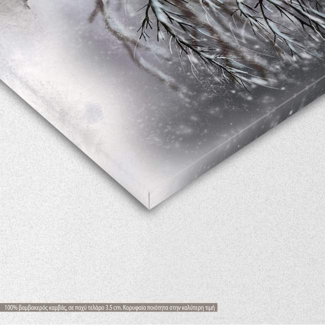 Canvas print Four season tree, detail