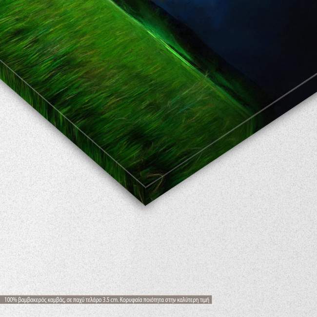 Canvas print Earth & Moon, detail