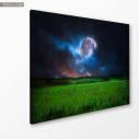 Canvas print Earth & Moon, side